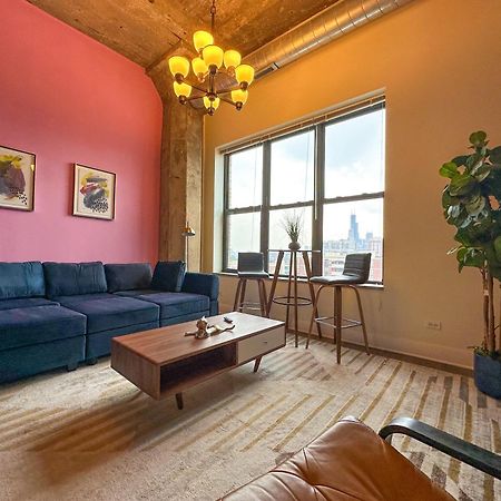 Modern 2Br Loft With Amazing City Skyline View And Optional Parking For 8 Guests Near Mccormick Place And Soldier Field Chicago Exterior foto